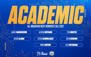 Image post by @SanJoseStateVB on Twitter