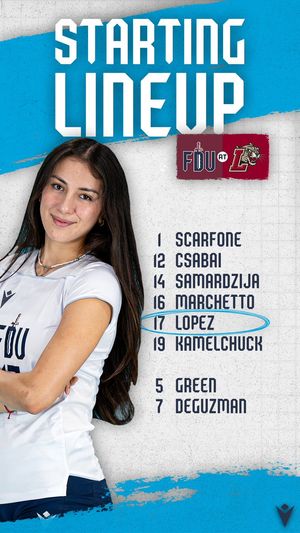 Image post by @FDUKnightsWVB on Twitter