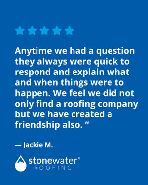 Image post by @stonewaterroofing on Instagram