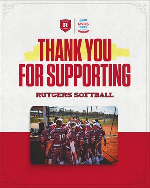 Image post by @ru_softball on Instagram