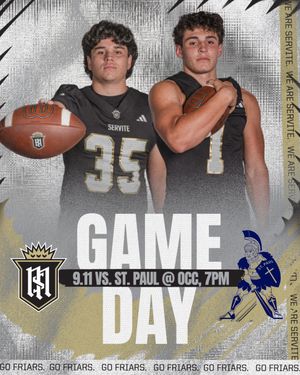 Image post by @servite_sports on Instagram