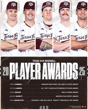 Image post by @AggieBaseball on Twitter