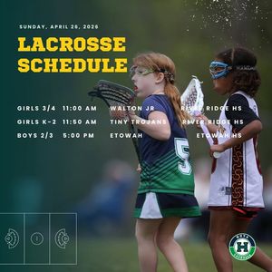 Image post by @Hoya Youth Lacrosse Association on Facebook