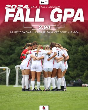Image post by @BallStateSoccer on Twitter