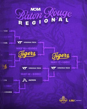 Image post by @LSUsoftball on Twitter