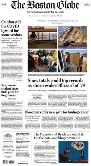 Image post by @BostonGlobe on Twitter