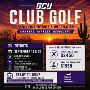 Image post by @gcuclubgolf on Instagram