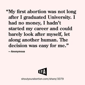 Image post by @shoutyourabortion on Instagram
