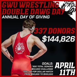 Image post by @gwuwrestling on Instagram