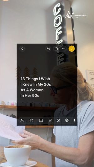Video post by @melrobbins on TikTok