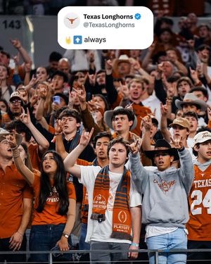 Image post by @texaslonghorns on Instagram