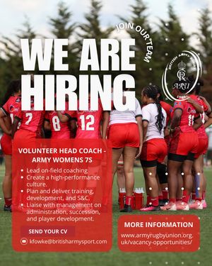 Image post by @armyrugbyunion on Instagram