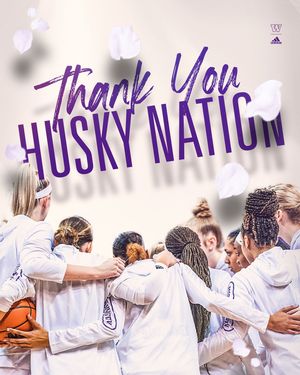 Image post by @uw_wbb on Instagram