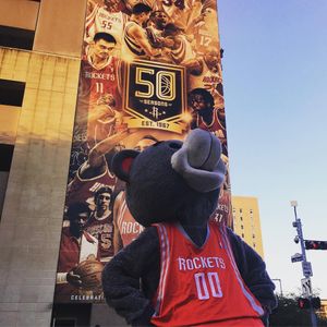 Image post by @rocketsmascotclutch on Instagram