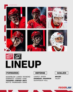 Image post by @DetroitRedWings on Twitter