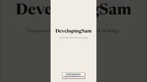 Video post by @developingsam1597 on YouTube