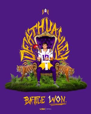 Image post by @lsufootball on Instagram