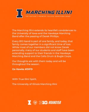 Image post by @marchingillini on Instagram