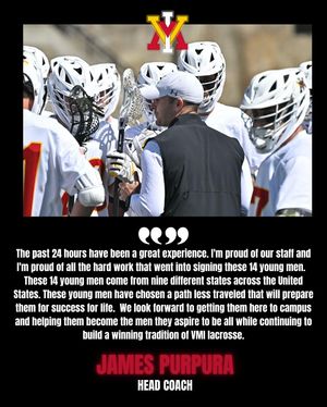 Image post by @vmi_lacrosse on Instagram