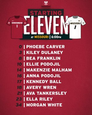 Image post by @RazorbackSoccer on Twitter