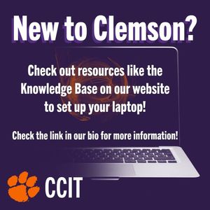 Image post by @clemsonIT on Facebook