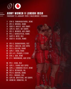Image post by @armyrugbyunion on Instagram