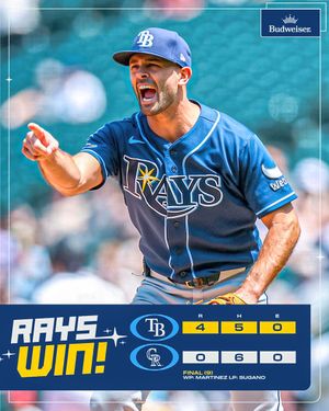 Image post by @RaysBaseball on Twitter