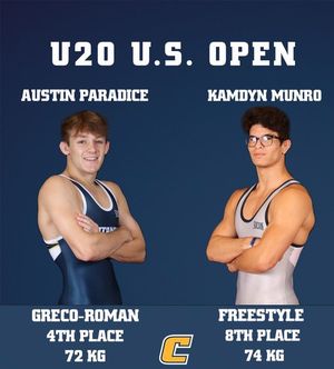 Image post by @UTCWrestling on Twitter