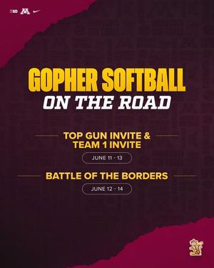 Image post by @GopherSoftball on Facebook