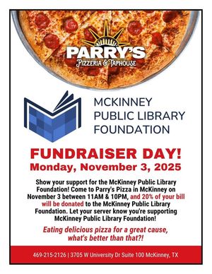 Image post by @parryspizzamckinney on Facebook