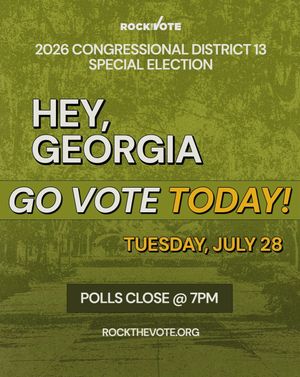 Image post by @rockthevote on Instagram