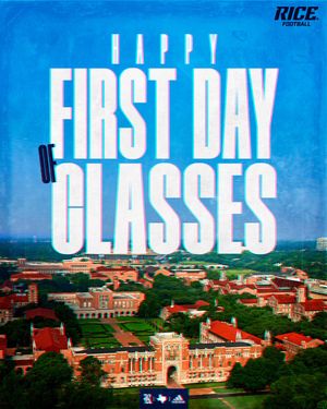 Image post by @RiceFootball on Twitter