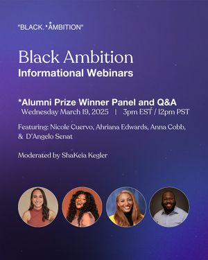 Image post by @blackambitionprize on Instagram