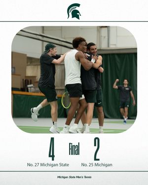 Image post by @MSU_MTennis on Twitter
