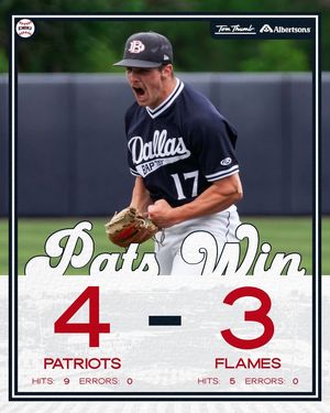 Image post by @DBUPatriotBaseball on Facebook