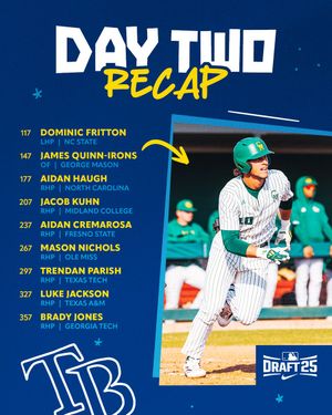 Image post by @RaysBaseball on Twitter