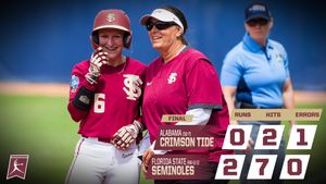 Image post by @FSU_Softball on Twitter