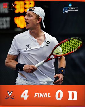 Image post by @UVAMensTennis on Twitter