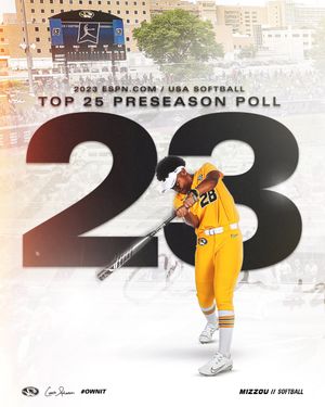 Image post by @MizzouSoftball on Twitter