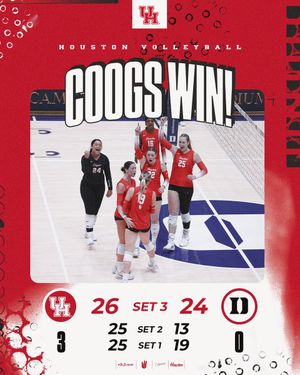 Image post by @UHCougarVB on Twitter