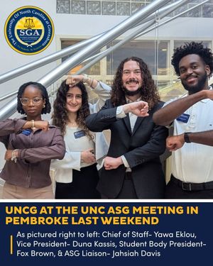 Image post by @uncg.sga on Instagram