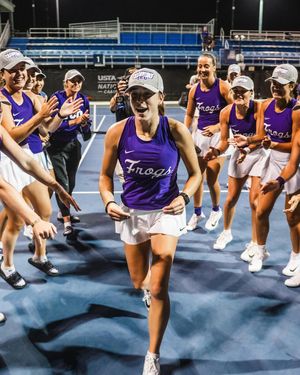 Image post by @tcuwomenstennis on Instagram
