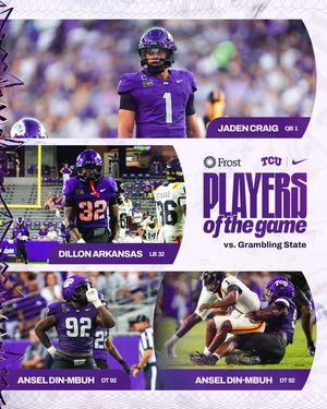 Image post by @tcufootball on Instagram