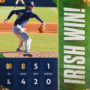 Image post by @notredamebaseball on Instagram
