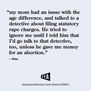 Image post by @shoutyourabortion on Instagram