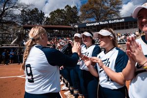 Image post by @GaTechSoftball on Twitter
