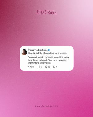 Image post by @therapyforblackgirls on Instagram