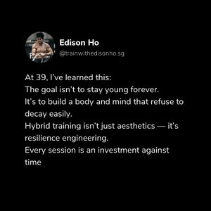 Image post by @trainwithedisonho.sg on Instagram