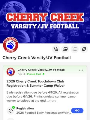 Image post by @cherrycreekfootball on Instagram
