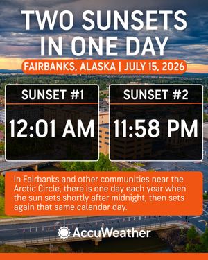 Image post by @accuweather on Twitter
